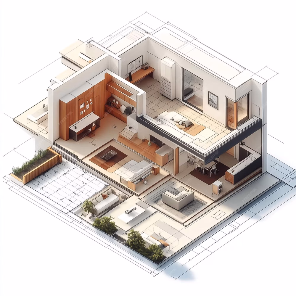 isometric-view-house-construction-blueprints-with-furniturephotorealisticmodern-architectue_564692-89187